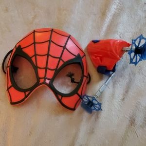 Spiderman mask and dart shooter